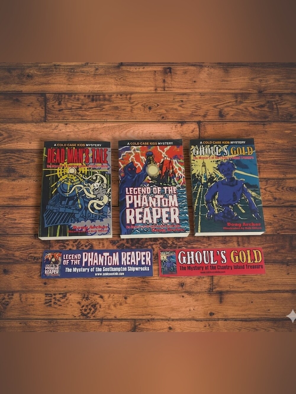 ​Doug Archer Cold Case Kids Mystery Series Books 1-3 Lot Signed Inscribed